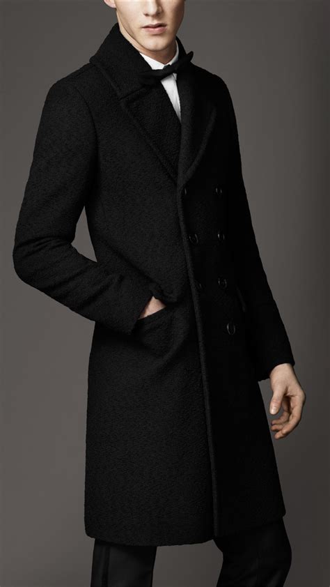 Burberry solid wool overcoat